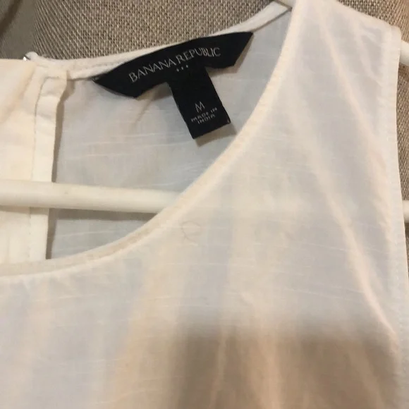 Banana Republic white sleeveless top size M - Picture 6 of 7